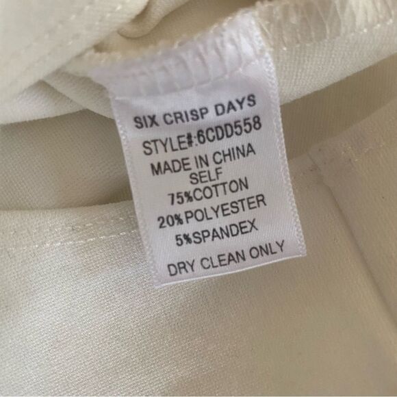 Six.Crisp.Days Nasty Gal Knit Button Down Bodysuit White Size Medium - Picture 6 of 6